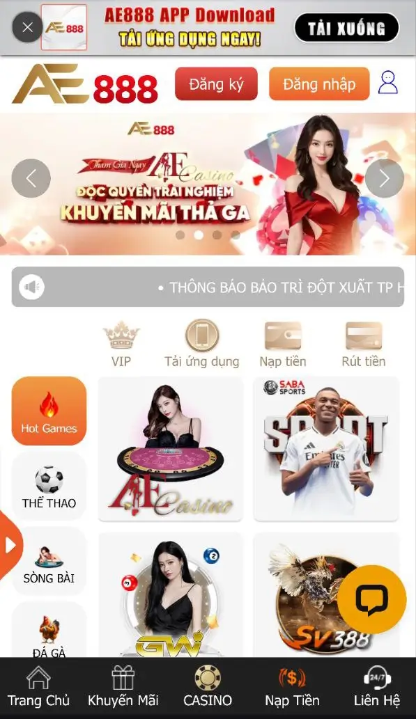 Trang Chủ 39 ae888 mainsite